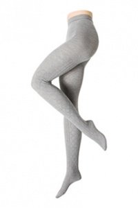 Strumpfhose mit Rautenstrick