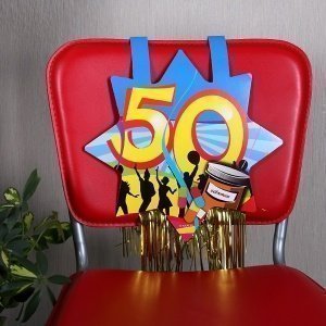 Stuhl Dekoration zum 50. Geburtstag