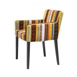 Stuhl mit Armlehne Orient rot