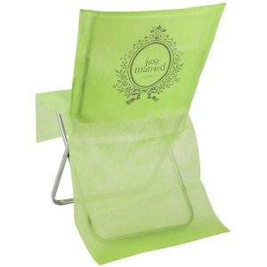 Stuhlhussen Just married, grün, 10 St.