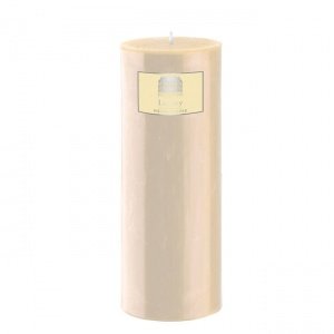 Stumpenkerze creme, Höhe 23 cm