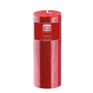 Stumpenkerze rot, Höhe 23 cm