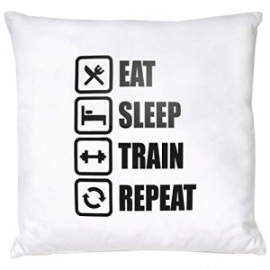 Kissen Eat Sleep Train Repeat 