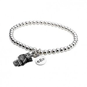 strawberry & cream Armband Silber Eule