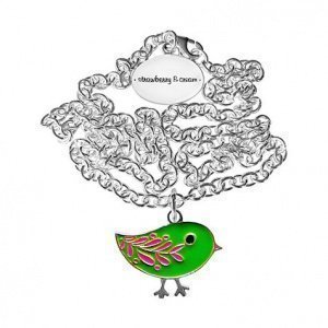 strawberry & cream Kette Silber Birdyanh