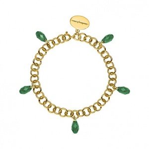 strawberry & cream Tropfenarmband Grün