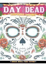 Sugar Skull Totenkopf Klebe-Tattoo für d