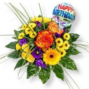 Sundance und Miniballon Happy Birthday