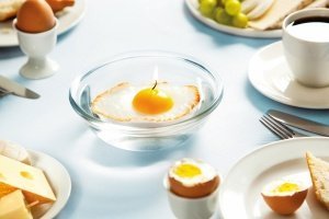 Sunny Side Up - Frühstücks-Schwimmkerze