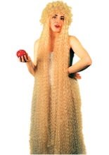 Super lange Locken-Perücke blond