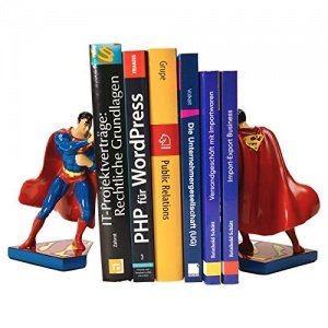 Superman Buchstützen im 2er Set - Buchständer Comic