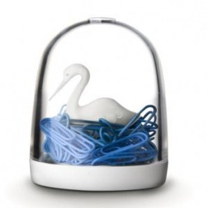 Swan in the Pond - Büroklammeraufbewahru