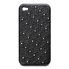Swanflower Black iPhone 4 Etui
