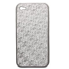 Swanflower Silver iPhone 4 Etui