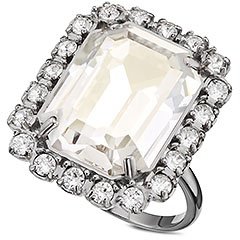 Swarovski By Shourouk Square Ring