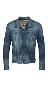 Sweatjacke im Denim-Stil