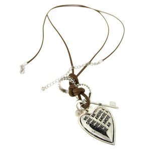 Sweet Deluxe Kette Amore silber-Leder