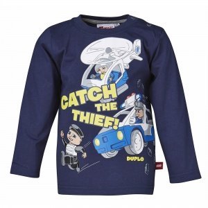 T-SHIRT TAJS 307 591 DUSTY BLU