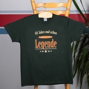 T-Shirt 40 Jahre und schon lebende Legen