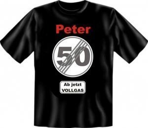 T-Shirt *Ab jetzt Vollgas* mit Namen und