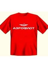 T-Shirt Aeroflot, rot