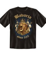 T-Shirt Bavaria since 555, Löwe