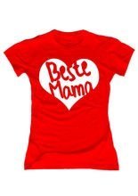 T-Shirt Beste Mama Muttertagsshirt rot