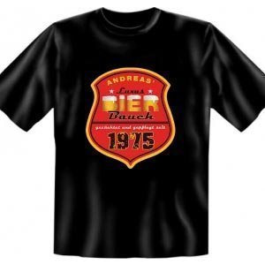 T-Shirt *Bierbauch* mit Namen und Geburt