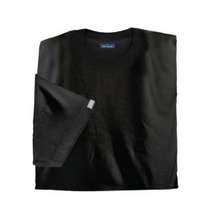 T-Shirt DH mit Rundhals, 2er-Set, schwar