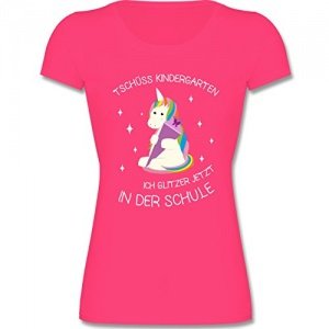 T Shirt Einschulung Einhorn Tschüss Kind
