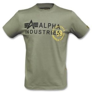 T-Shirt Gum Print oliv (Abverkauf)