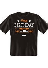 T-Shirt Happy Birthday Best Age 18