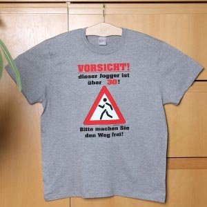 T-Shirt *Jogger über 30* grau