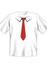 T-Shirt Krawatte rot
