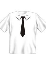 T-Shirt Krawatte schwarz