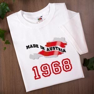 T-Shirt Made in Austria - Geburtsjahr fr