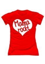 T-Shirt Mama Rockt Muttertagsshirt rot