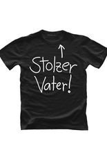 T-Shirt Stolzer Vater schwarz