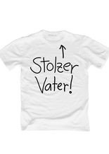 T-Shirt Stolzer Vater weiss
