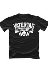 T-Shirt Vatertag Survival Team schwarz