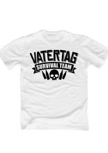 T-Shirt Vatertag Survival Team weiss