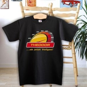 T-Shirt *...ab jetzt Vollgas* zum 80. Ge