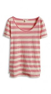 T-Shirt in Blockstreifen