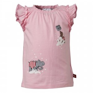 T-Shirt mit Flügelarm pink