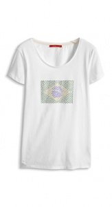T-Shirt mit Strass-Flagge
