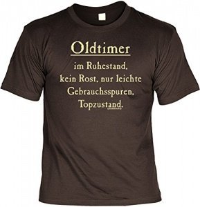 T-Shirt mit Wunschname Oldtimer im Ruhestand