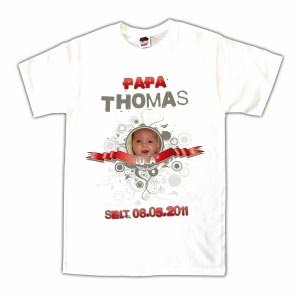 T-Shirt stolzer Papa mit Foto ideal zur 