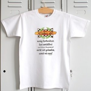 T-Shirt weiß - Über 30 Jahre alt!