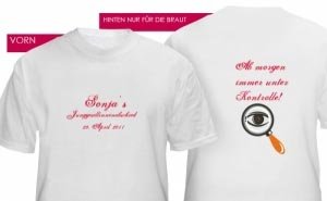 T-Shirt zur Junggesellinnenabschiedspart