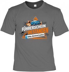 T shirt Führerschein bestanden